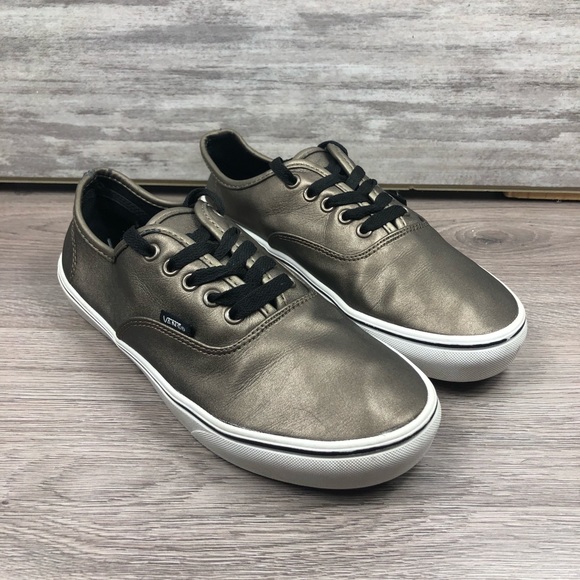 Vans Shoes - VANS gold metallic sllce up fashion sneakers